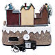 Villaggio natalizio con trenino in movimento 25x25x20 cm s5