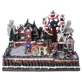 Ferris Wheel with rotating tree 30x40x35 cm