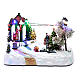 Animated village with tree, movement, led lights and Christmas music 20x25x15 cm s1