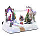 Animated village with tree, movement, led lights and Christmas music 20x25x15 cm s3