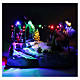 Animated village with tree, movement, led lights and Christmas music 20x25x15 cm s4