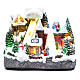 Moving Christmas ski slope with tree 25x30x15 cm s1