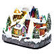 Moving Christmas ski slope with tree 25x30x15 cm s2