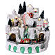 White Christmas village with music 25x25x25 cm s1