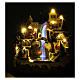 Christmas village with optical fibre stream and music 25x25x17 cm s4