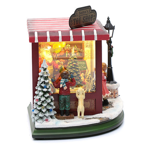 Shop with Christmas toys 20x25x15 cm 4