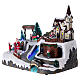Christmas village with moving Father Christmas and elves 20x25x20 cm s3