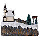 Christmas Village with Moving Santa Claus and Elves 20x25x20 cm s5