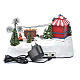 Moving christmas village with playground, led lights and music 20x25x15 cm s5