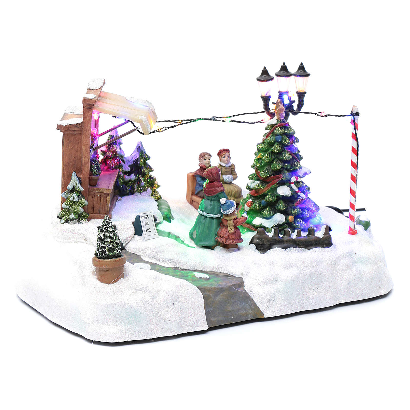 moving christmas village with