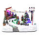 Moving Christmas village with tree sale and music 20x25x20 cm s1