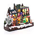 Village de Noël lumineux musical mouvement sapin Noël 22x30x12 cm s3