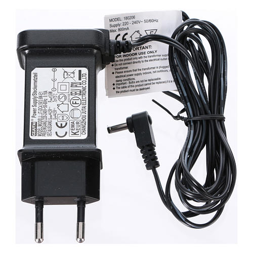 Christmas village illuminated with music movement and skiers 28X19X23 cm 6