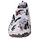Christmas village illuminated with music movement and skiers 28X19X23 cm s3