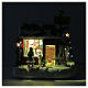Village Noël maison Père Noël lumineux musical mouvement lutins 30x25x17 cm s4