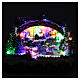 Villaggio natalizio luminoso musicale movimento pattinatori albero natale 24X33X21 cm s4
