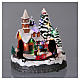 Illuminated Christmas village with music and moving train 20X19X18 cm s2