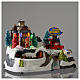 Villaggio Natalizio Caserma dei Pompieri movimento treno 23X27X17 cm s4