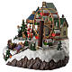 Animated Christmas village with music, ferris wheel and train 35x25x30 cm s2