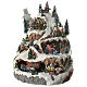 Animated Christmas village mountain scene with sounds and lights 30x30x40 cm s2
