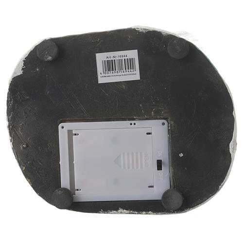 Villaggio di natale albero in movimento e luci colorate 20x15x10 5