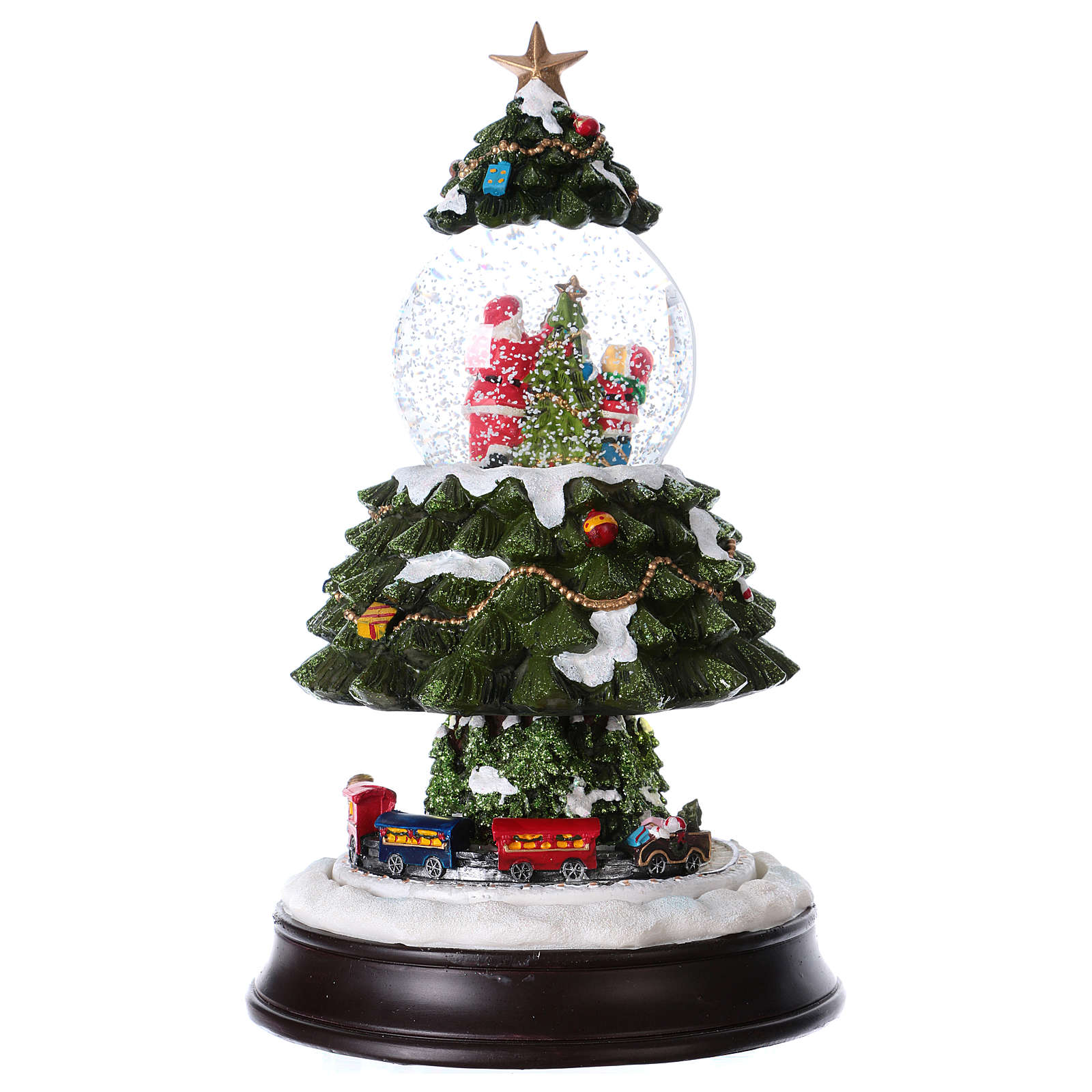 Illuminated Musical Christmas Snow Globe With Train 28 Cm | Online ...