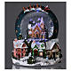 Illuminated musical christmas snow globe with Santa 20 cm s2