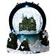 Illuminated musical christmas snow globe with Santa 20 cm s5