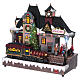 Illuminated and animated Christmas village train station 30x30x15, batteries s3