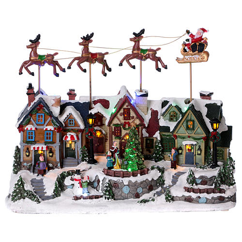 Animated Musical Christmas Village With Santa And Reindeers Online Sales On Holyart Com,How Long Should Your Curtains Be