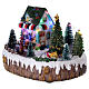 Christmas village with lights, music, shop and moving tree 15x20x10 cm s3