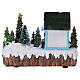 Christmas Town with Moving Tree 15x20x10 cm shop lights and music s5