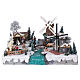 Illuminated Christmas village with windmills and ranch 37x52x42 cm s1