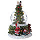 Snow Globe with lights movement and music 18.5 cm resin battery powered s3