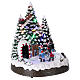 Christmas village with LED lights, moving children 30x25x25 cm s4