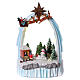 Christmas village with moving children 30x20x15 cm s1