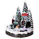 Christmas village with moving characters 30x25x20 cm s3