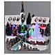 Christmas Village with Carolers and battery powered moving tree s2