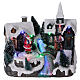 Christmas village with moving Santa Claus 20x20x15 cm s1