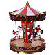 Christmas village carousel with moving horses 30x20x20 cm s1