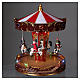Christmas village carousel with moving horses 30x20x20 cm s2