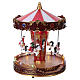 Christmas village carousel with moving horses 30x20x20 cm s4