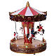 Christmas village carousel with moving horses 30x20x20 cm s5
