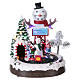 Christmas Animated Scene with Moving Train 30x25x20 cm current and battery operated s1