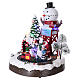 Christmas Animated Scene with Moving Train 30x25x20 cm current and battery operated s3