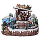 Christmas Village with Animated Skaters 25x30x20 cm Battery and Power Operated s1