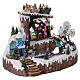 Christmas Village with Animated Skaters 25x30x20 cm Battery and Power Operated s4