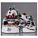 Christmas village with moving characters and Santa Claus 25x35x25 cm s2