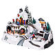 Snowy Christmas Town with Santa Clause and Moving Men 25x35x25 cm Power Operated s3