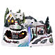 Christmas village with moving train and swing 20x30x20 cm s1